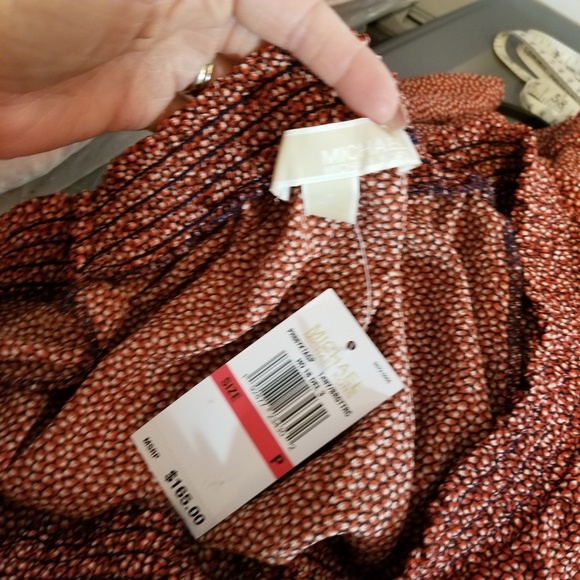 NWT Michael Kors Red and White  Dress - Picture 6 of 7